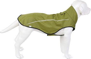 Дощовик для собак Mile High Life регульована водонепроникна одяг для домашніх тварин Легка дощовик зі світловідбиваючою смугою Легка застібка (XXS,лаймово-Жовтий) XXS (обхват 33-43 см, довжина тіла 34 см) Лаймово-жовтий