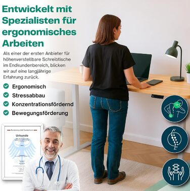 Електричний регульований стіл Albatros Lift S5: металеве підрамник, підставка для столу, ніжки для столу, 120 кг, для широких стільниць 2м