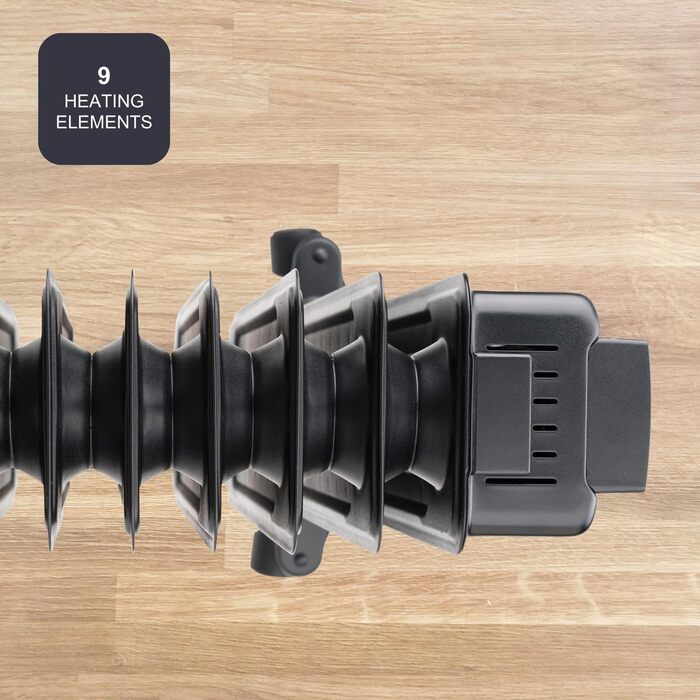 Масляний радіатор BLACK+DECKER BXRA1500E, 1500W, 2 режими нагріву, 6 рівнів, чорний