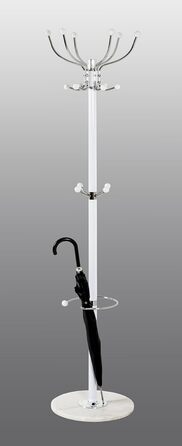 Вішалка для одягу HAKU Möbel, хром, мармур, метал, 176 x 38 см, сучасний стиль