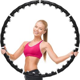 Магнітний масажер HUKITECH Slimming Hula Hoop - Обруч для фітнесу - Hullahub - Діаметр 100 см - Масажні м'ячі - ідеально підходять для схуднення