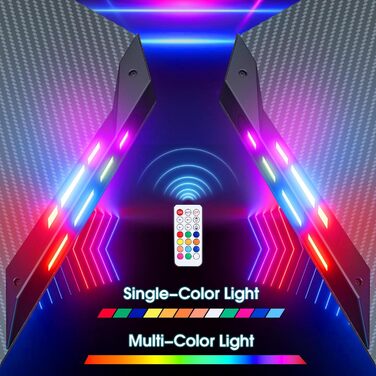 Ігровий стіл Himimi 160x70 см з LED підсвічуванням, стіл для ПК з карбоновою поверхнею, стіл геймера з органайзером для кабелів, тримачем для напоїв та гачком для навушників (Чорний)