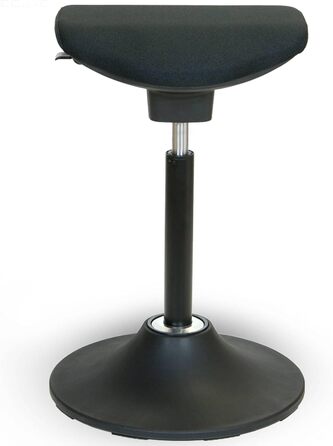 Крісло-трансформер VERSEE V1703 з тканини, чорне: регульована висота, поворотне, для офісу та дому