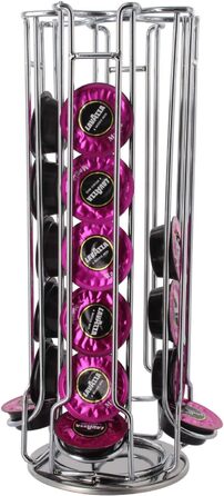 Тримач для капсул кави Lavazza A Modo Mio Passionale, поворотний, на 32 капсули, срібний