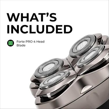 Змінні леза Skull Shaver Forte Pro (4 шт.) для голильників Pitbull, Palm та Butterfly Kiss — набір для гоління голови, обличчя та тіла