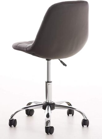Офісний стілець Emil від CLP: регульована висота, поворотний, з оббивкою з штучної шкіри, білий (колір: коричневий)