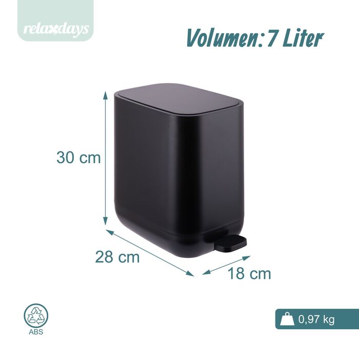 Відро для сміття Relaxdays, 7 літрів