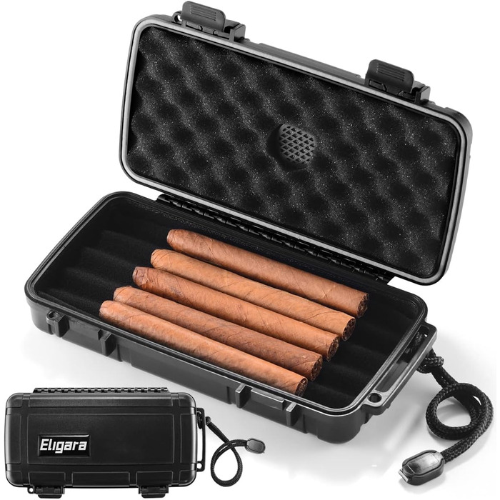 Портативний цигарковий вологозберігач-кейc для подорожей, водонепроникний, на 10 цигарок (23,8 x 12,7 x 9,6 см)