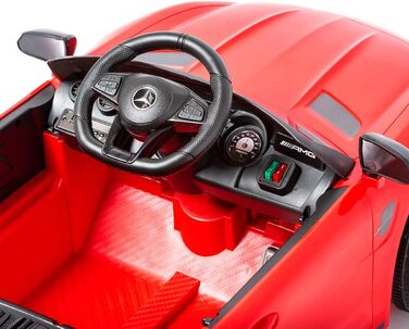 Дитячий електромобіль Mercedes GTR Mini з акумулятором 12V, червоний