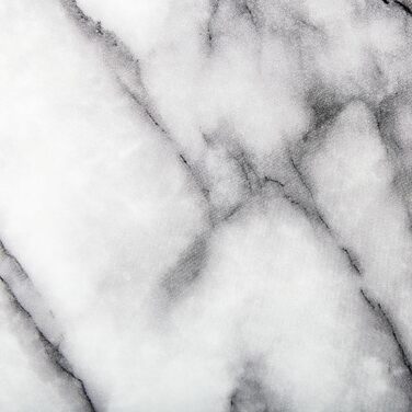 Стільниця Beliani Glamour з МДФ під мармур, біла, овальна, 120 x 70 см, металеві ніжки