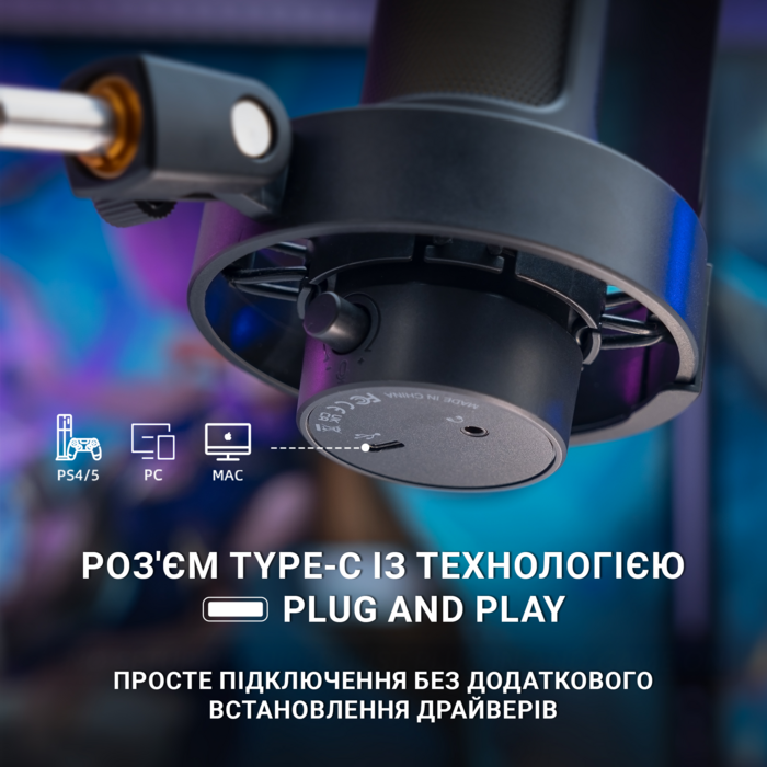 Мікрофон Fifine A8T Black