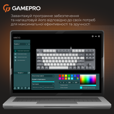 Дротова механічна клавіатура GamePro Genesis Metallic (MK110G) 87% Red switches