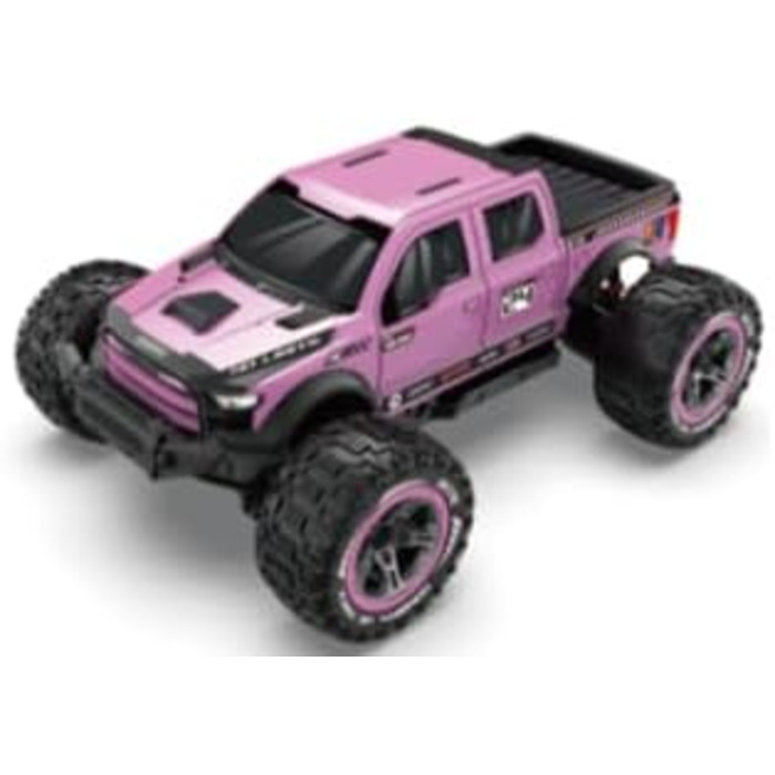 Радіокерований позашляховик DEERC 1:10 4WD 48+ км/год, Monstertruck для дорослих та дітей, рожевий, з 2 акумуляторами