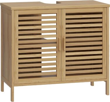 Шафа для ванної кімнати Bellamio Newa Badregal – бамбукова шафа з 5 полицями, 140x33x33 см