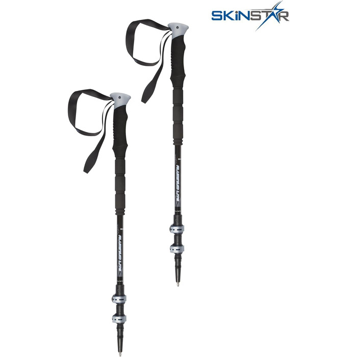 Трекінгові палиці Ski Pole Ski Touring Pole Лижні палиці для походів (ЧОРНИЙ/СІРИЙ), 1 Touring Pole