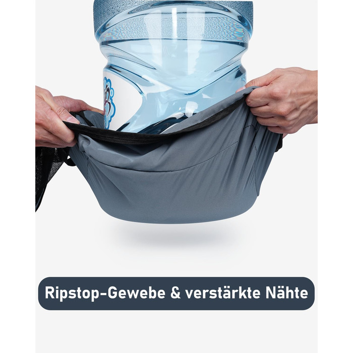 Набір органайзерів для подорожей ECOHUB (7 предметів) — органайзери для валізи та рюкзака з переробленого PET-пластику, сірі