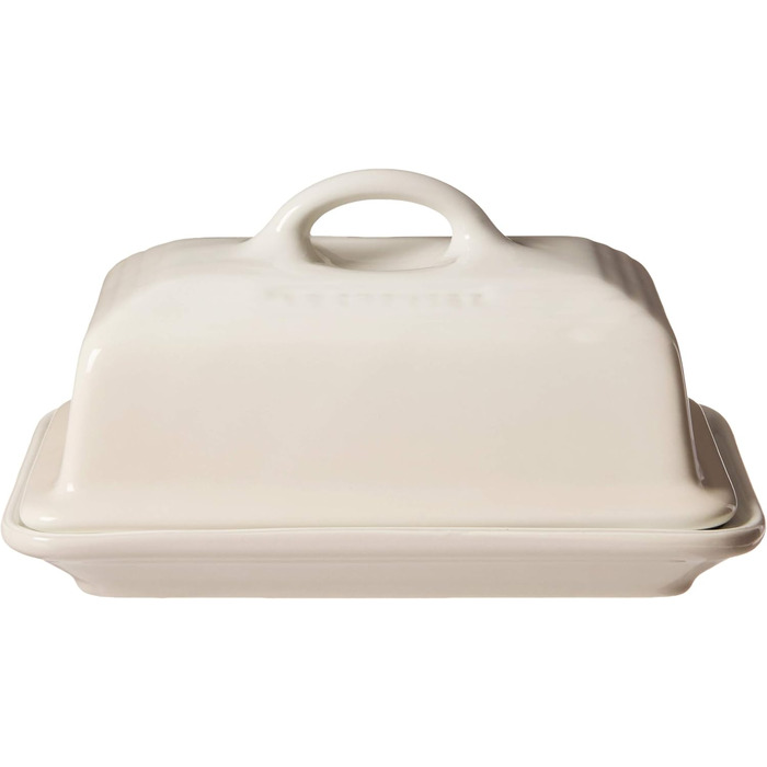 LE CREUSET Контейнер для масла Steinzeug, 900 г, 17 x 12.5 x 9 см, кремовий