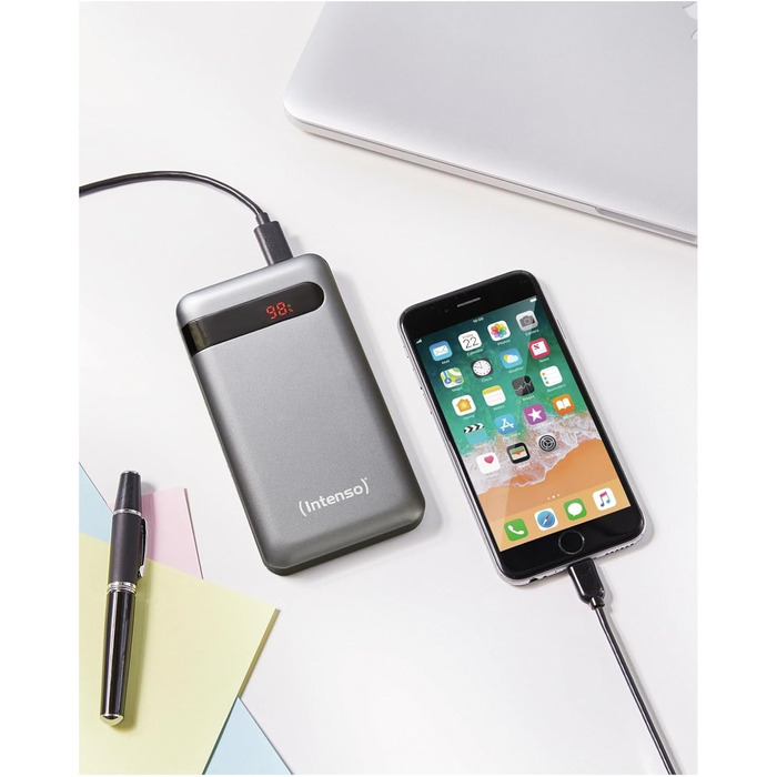 Зовнішній акумулятор з Power Delivery & Quick Charge 3, чорний, 7332330 Powerbank PD 10000mAh