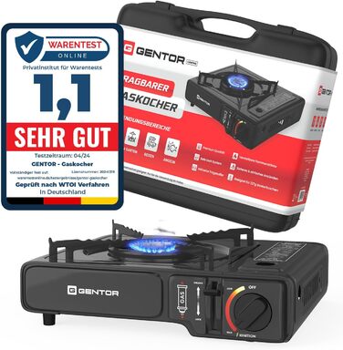 Газовий набір для кемпінгу: плита, 4 балончики 227г та кейс. Плита для кемпінгу, приготування їжі без електрики. Газова плита, газова картридж, кейс для транспортування