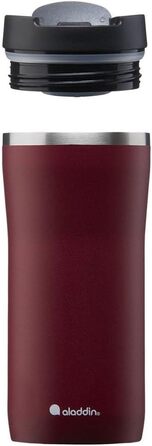 Термокружка Aladdin Barista Java з нержавіючої сталі 0.47L - Leak-Lock, для кави To Go, зберігає тепло 4 години, BPA-Free, придатна для миття в посудомийній машині (355 мл, Бордовий)
