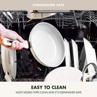 GreenPan Dover сковорода з лопаткою, антипригарне покриття Ceramic, 8 дюймів, для яєць та омлетів, безпечна, можна мити в посудомийній машині та використовувати в духовці