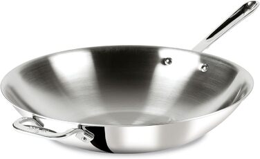 Вок-сковорода All-Clad 4414 з нержавіючої сталі, 5 л, 35.6 см