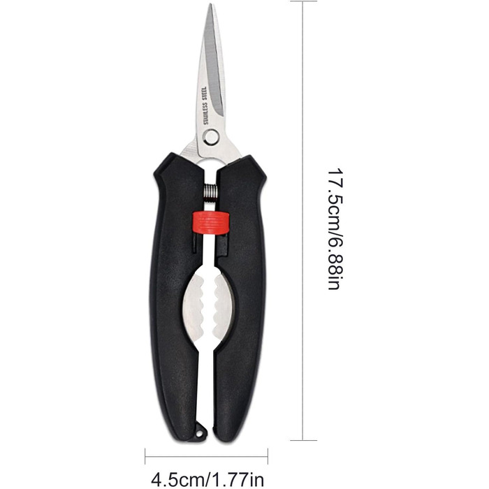 Морські ножиці - висока продуктивність - нержавіюча сталь - зручна ручка - краби, морепродукти, креветки