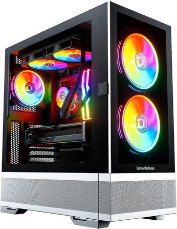 Ігровий корпус GameMachines Element Snow Edition ATX з 3 A-RGB вентиляторами