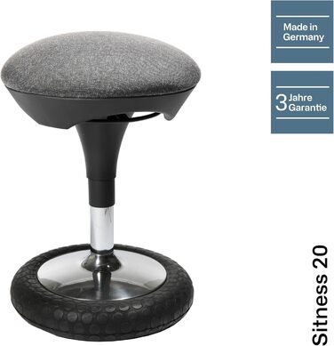 Офісний стілець Topstar Sitness 20 сірого кольору