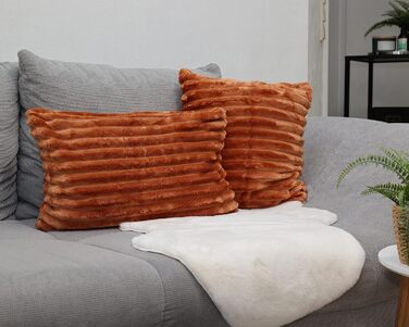 Вельветова хутряна подушка Quantum Interior, надзвичайно м'яка розкішна подушка (50x50 см)
