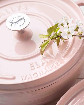 Чавунна каструля Sally's 'Ela Deluxe - ідеальне приготування (шовковисто-рожевий)