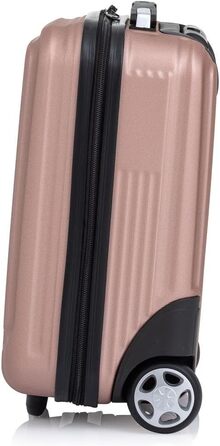 Валіза ручної поклажі OCHNIK Валіза салону Жорсткий шкіряний чохол Візок для кабіни Валіза Матеріал AB Колір Розміри 53x35x23см 28 літрів 4 рулони (рожевий, XS)