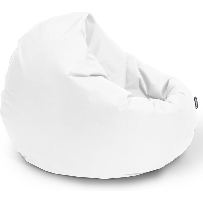 В 1 з наповнювачем Seat Cushion Curd Shape Floor Cushion Крісло BeanBag (діаметр 125 см, білий), 2