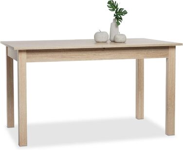 Столовий стіл Esszimmertisch Crawley III Sonoma-Eiche: кутовий, 140 см, дуб/Сонома
