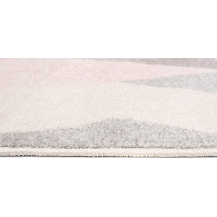 Килими Carpeto, килим для дитячої кімнати для хлопчиків і дівчаток - дитячий килим для ігрової кімнати для підлітків-багато кольорів і розмірів, пастельні тони (180 х 260 см, рожево-сірий 1)