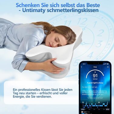 Ортопедична подушка для сну з Memory Foam - для бокових, спинних та животоположних позицій. З покриттям з льонової тканини (білий, сірий)