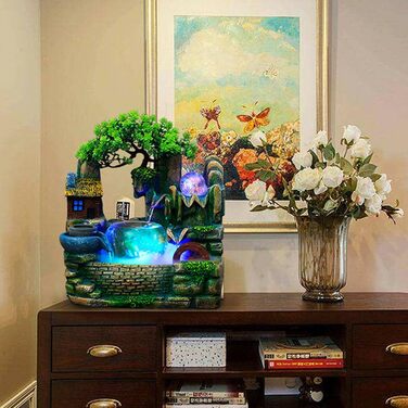 Декоративний фонтанчик для дому та офісу: міні-фонтан, вологостійний орнамент для медитації та декору