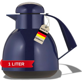 Термос Helios Day з нержавіючої сталі, 1.0 л, темно-синій