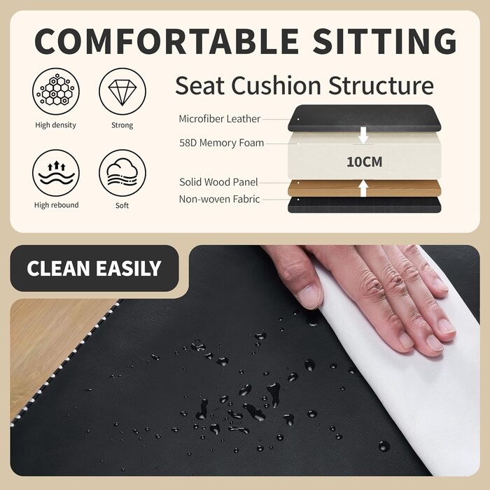 Набір з 2 барних стільців з мікрофібри, ретро стиль, з підніжкою, 62.5 см, без спинки, сірий (чорна шкіра)