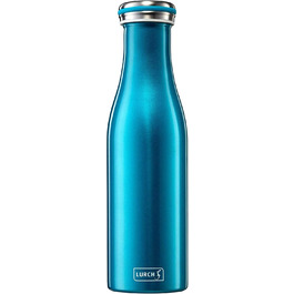 Ізольована пляшка / термос для гарячих і холодних напоїв Lurch 240851 з нержавіючої сталі з подвійними стінками об'ємом 0,5 л, вода синього кольору