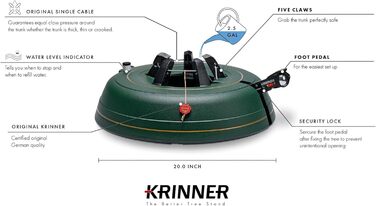 Підставка для ялинки Krinner Tree Genie XXL Deluxe, зелена