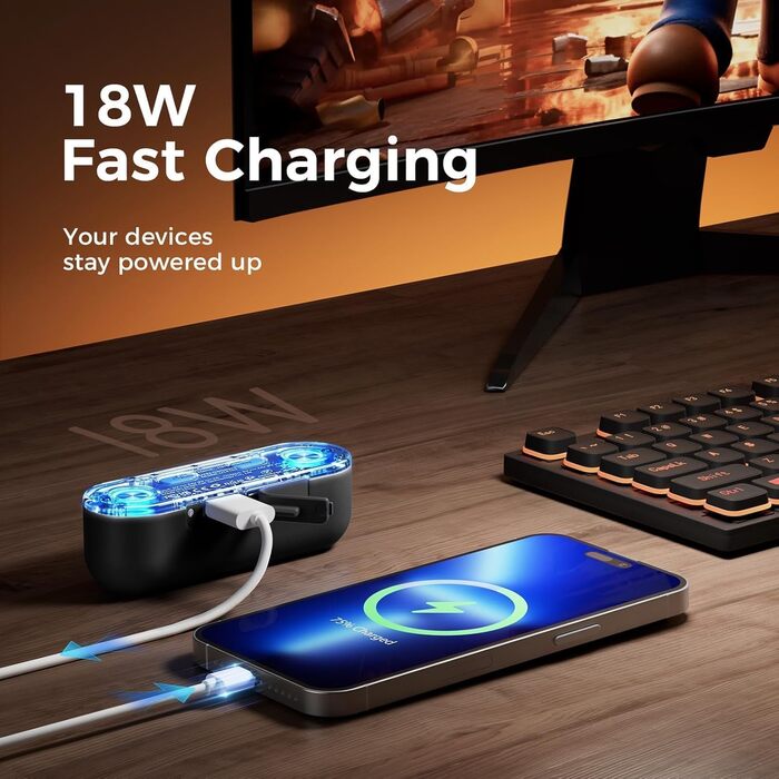 Електричний грійка для рук OCOOPA 10000 mAh, 2 шт. з розділенням, магнітний, 4 режими нагріву, швидкий нагрів, USB powerbank для зими, UT2s (MagTwins) (Pro_Schwarz)