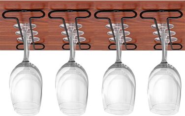 Набір підставок для келихів GeLive, 2 шт., чорний: органайзер для кухні та бару