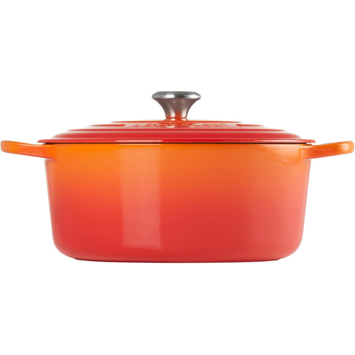 Жаровня Le Creuset Signature з чавуну з кришкою, Ø 30 см, об'єм 8.1 л, для всіх типів плит, включаючи індукційну, кольорова: Огнений Рубін