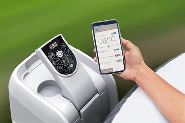 Надувний гідромасажний басейн-джакузі Bestway LAY-Z-SPA XXL WLAN Grenada AirJet, овальний, 270 x 180 x 71 см