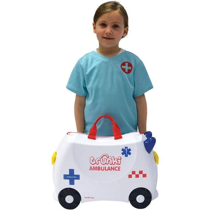 Дитяча валіза та дитяча ручна поклажа Trunki Abbie Ambulance (біла)