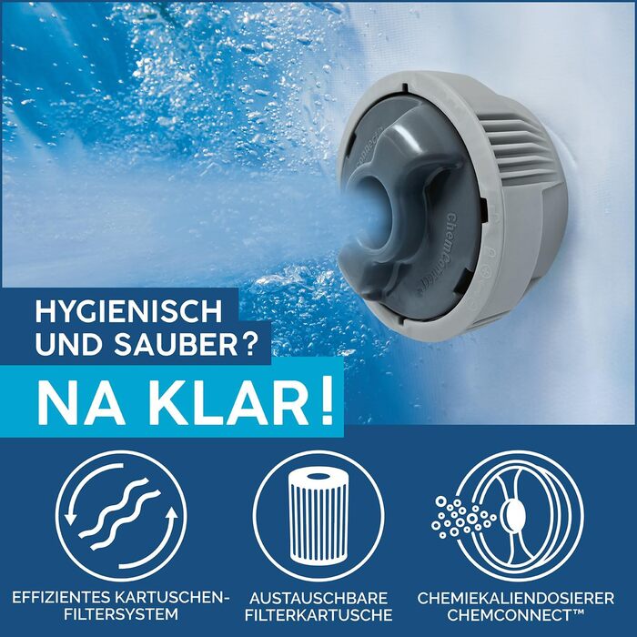 Надувний спа-басейн з гідромасажем Bestway Lay-Z-Spa Miami AirJet Whirlpool, для 2-4 осіб, 180 x 66 см