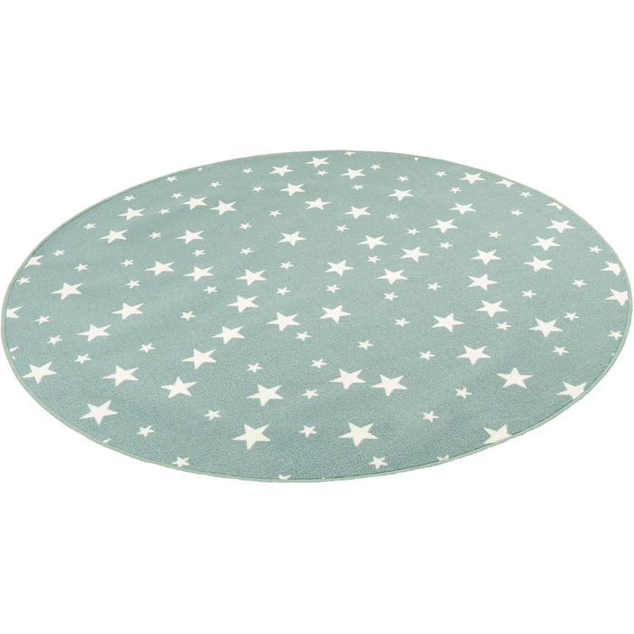 Дитячий ігровий килимок Snapstyle Stars Mint Green Round, 7 розмірів (100 см)