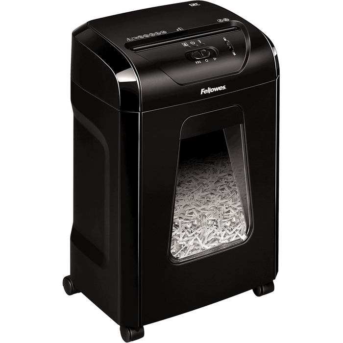 Fellowes знищувач паперу Powershred FS-12C: 12 листів, перехресний шредер, 19 л контейнер, для офісу та дому, знищення кредитних карт, білий