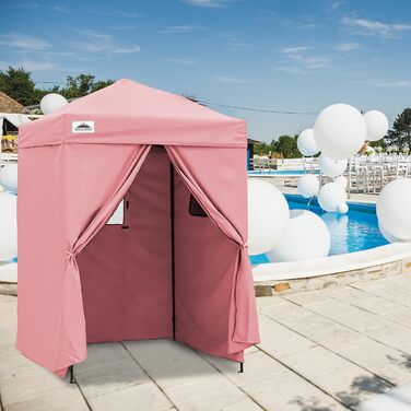 Розкладана переодягальня EAGLE PEAK Flex Ultra Compact - 1.2 x 1.2 м, біла, для басейну, фотосесій та кемпінгу